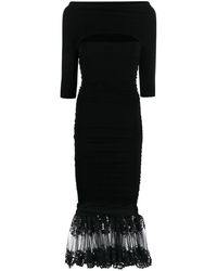 Philosophy Di Lorenzo Serafini - Shrug-Detail Strapless Dress - Lyst