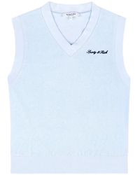 Sporty & Rich - Logo-Embroidered Terry Vest - Lyst