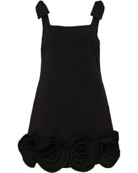 Self-Portrait - Floral-appliqué Mini Dress - Lyst