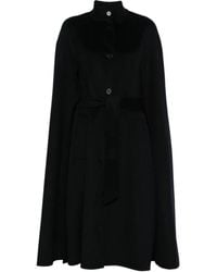 Maje - Cape Wool-Blend Coat - Lyst