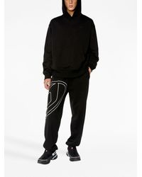 DIESEL - Pantalon de jogging en coton à logo brodé - Lyst