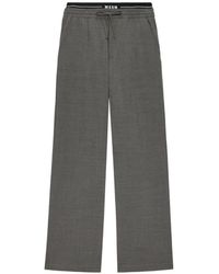 MSGM - Drawstring Track Pants - Lyst
