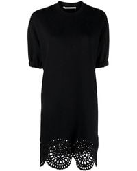 Stella McCartney - Broderie Anglaise-Trim T-Shirt Dress - Lyst