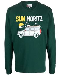 Mc2 Saint Barth - Luton Sweatshirt mit Sun Moritz-Print - Lyst