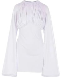 Duran Lantink - Cotton Draped Mini Dress - Lyst