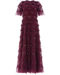 Needle & Thread - Daisy Ruffled Midi Dress - Lyst