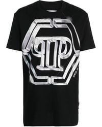 Philipp Plein - Logo-Print Short-Sleeved T-Shirt - Lyst