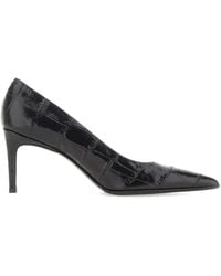 Sergio Levantesi - Grace Pumps Mit Kroko-Effekt 80Mm - Lyst
