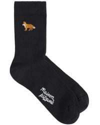 Maison Kitsuné - Baby Fox Ribbed Socks - Lyst