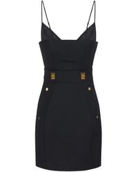 Elisabetta Franchi - Mini-Jurk Met Verstelbare Bandjes - Lyst