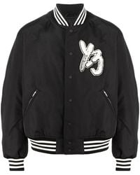 Y-3 - Logo-patch Bomber Jacket - Lyst