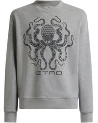 Etro - Sweater Met Logoprint - Lyst