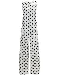 Sa Su Phi - Tuxedo Polka-Dot Maxi Dress - Lyst