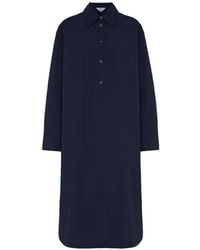 Malo - Pleated Button-Up Dress - Lyst