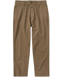 Closed - Tacoma Tapered Cotton Trousers - Lyst
