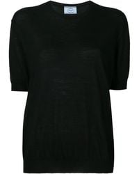 Prada - Pull À Manches Courtes - Lyst