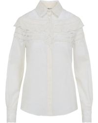 Ermanno Scervino - Lace-detail Buttoned Shirt - Lyst