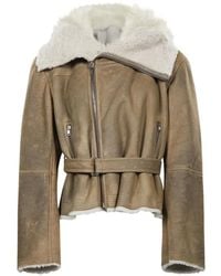 Rick Owens - Flight Shearling Jacket - Lyst