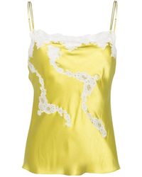 Carine Gilson - Lace-detail Silk Camisole - Lyst