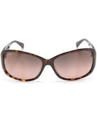 Maui Jim - Tortoiseshell Rectangle-Frame Sunglasses - Lyst