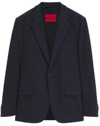 HUGO - Veste De Costume Slim En Seersucker Stretch - Lyst