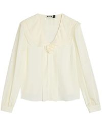 RIXO London - Emelin Flower-Appliqué Blouse - Lyst