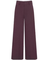 Rossi - Belt Loops Palazzo Pants - Lyst