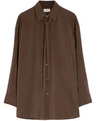 Lemaire - Camisa con lazo en el cuello - Lyst