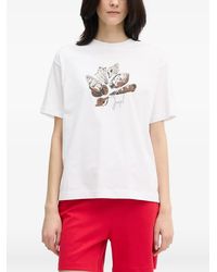 Joop! - Shell-Print Rhinestone-Embellished T-Shirt - Lyst