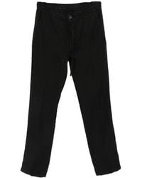120% Lino - Drawstring-Waist Straight-Leg Trousers - Lyst