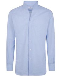 Mazzarelli - Mandarin-Collar Long-Sleeves Shirt - Lyst