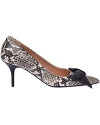 Love Moschino - Escarpins À Effet Peau De Serpent - Lyst