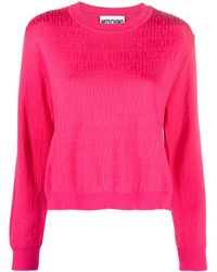 Moschino - ロゴジャカード セーター - Lyst
