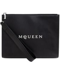 McQueen - レザー クラッチバッグ - Lyst