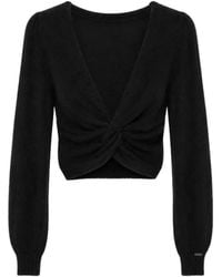 Twinset - Twist-Detail Cropped Sweater - Lyst