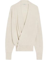 Lemaire - Cardigan Con Scollo A V - Lyst