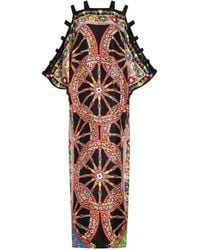 Dolce & Gabbana - Carretto-Print Twill Kaftan Dress - Lyst