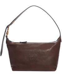 Miu Miu - Schultertasche mit Logo-Prägung - Lyst