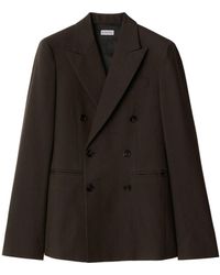 Burberry - Double-breasted Wool Blazer - Lyst