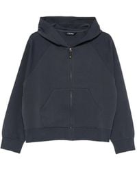 Max Mara - Full-Zip Hoodie With Embroidered Logo And Front Pockets - Lyst