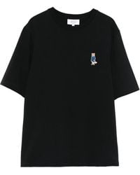 Maison Kitsuné - Maison Kitsune 'gekleidete Fuchs -Baumwoll -T -Shirt - Lyst