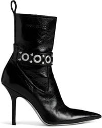 DSquared² - Gothic Eyelet-Embellished Leather Ankle Boots - Lyst