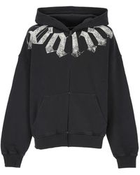 Palm Angels - Logo-Print Zip-Up Hoodie - Lyst