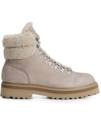 Woolrich - Bottines Lacées À Bords Texturés - Lyst