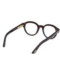 Tom Ford - Round-Frame Acetate Glasses - Lyst