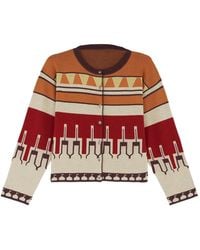 Fortela - Licia Patterned Cardigan - Lyst