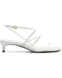 KHAITE - Open-Toe Low-Heel Sandals - Lyst