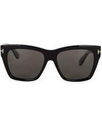Tom Ford - T-Logo Square-Frame Sunglasses - Lyst