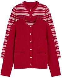 Tommy Hilfiger - Reversible Horizontal-Stripe Cardigan - Lyst