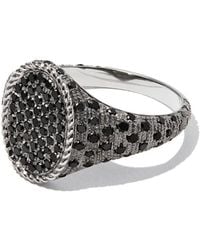 Yvonne Léon - 18Kt Oval Diamond Signet Ring - Lyst